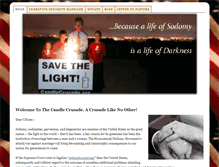 Tablet Screenshot of candlecrusade.org